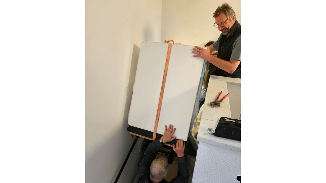 Teamwork im Treppenhaus