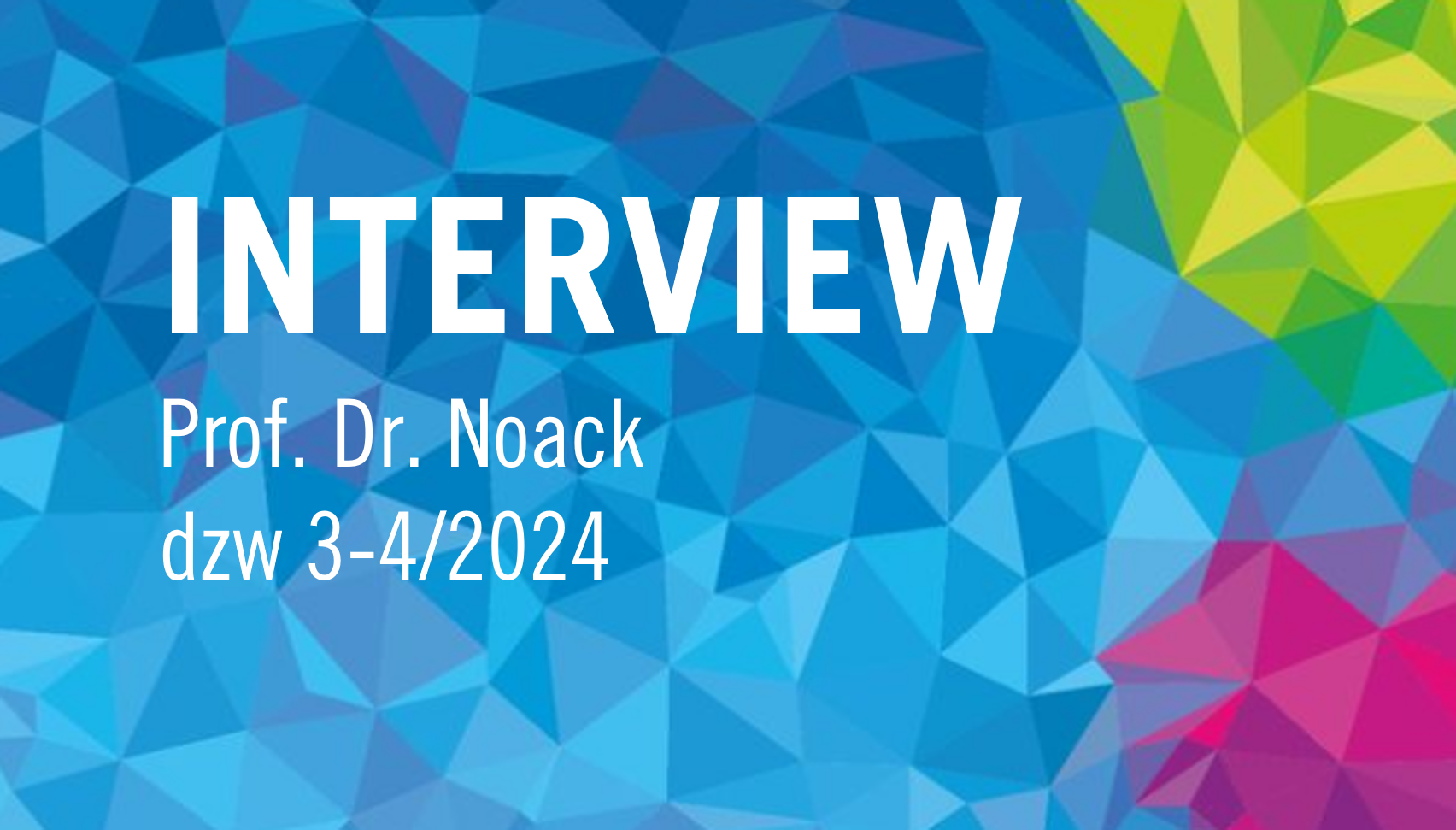 Interview Prof. Noack