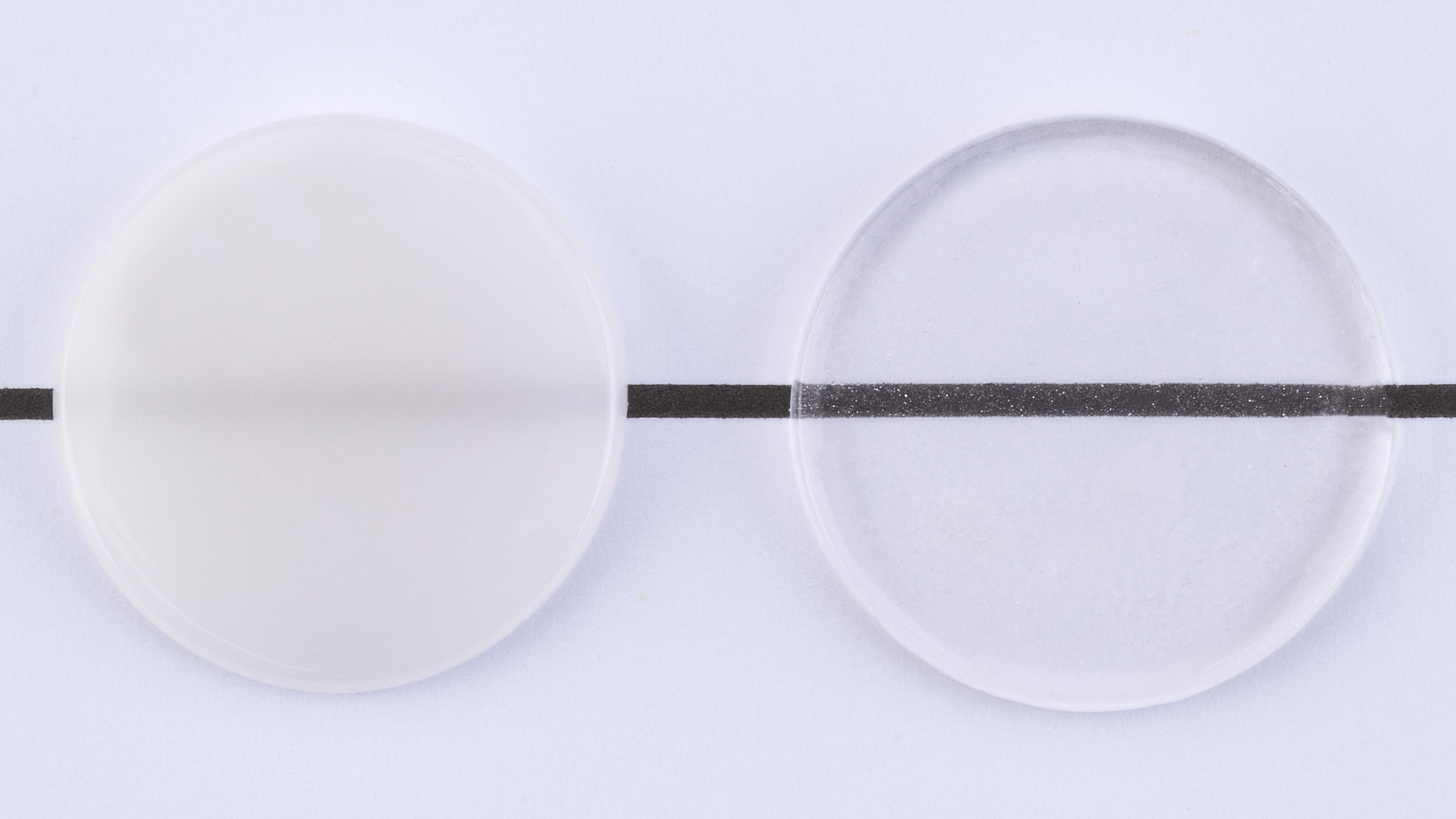 Transparenz von Glaze Fluo und Glaze